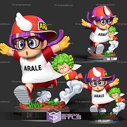 Arale and Gatcha Dragonball 3D Printing Figurine