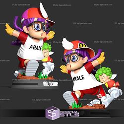 Arale and Gatcha Dragonball 3D Printing Figurine