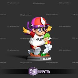 Arale and Gatcha Dragonball 3D Printing Figurine