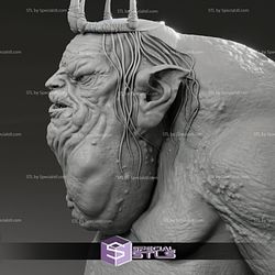 Barry Humphries Goblin King The Hobbit Bust 3D Printing Figurine