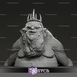 Barry Humphries Goblin King The Hobbit Bust 3D Printing Figurine