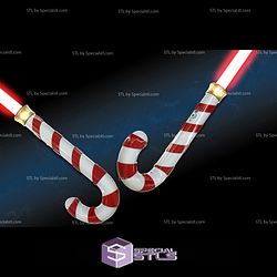 Cosplay STL Files Candy Cane Lightsaber