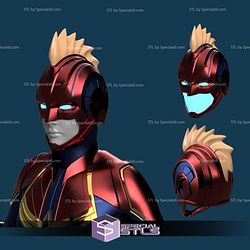 Cosplay STL Files Captain Marvel Helmet V2