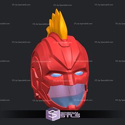 Cosplay STL Files Captain Marvel Helmet V2