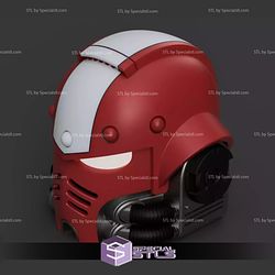 Cosplay STL Files Space Marine Primary Helmet
