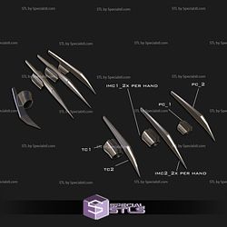 Cosplay STL Files Starkiller Helmet and Claws