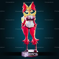 Delphox Ultra Thicc Pokemon 3D Printing Figurine