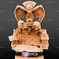 Diorama Donald Dracula Huey Dewey and Louie File 3D Printing Figurine