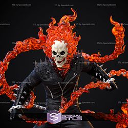 Ghost Rider Fire Chain 3D Printing Figurine