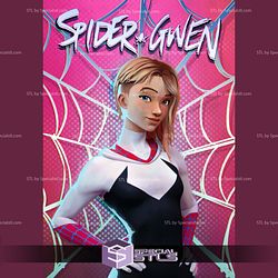 Gwen Stacy Spider Verse Basic Standing 3D Printing Figurine