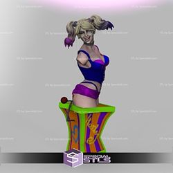 Harley Quinn Clown Bust 3D Model