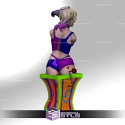 Harley Quinn Clown Bust 3D Model