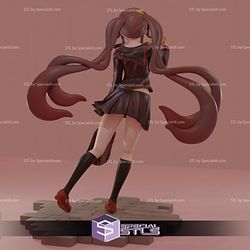 Hutan Genshin Impact School Girl 3D Model