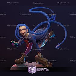 Jinx School Girl Running 3D Printing Figurine