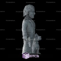 John Wick and Dog Chibi 3D Printing Figurine