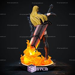 Magik on Fire 3D Printing Figurine