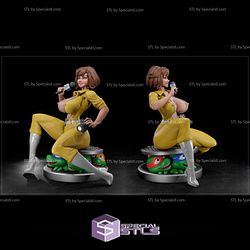 NSFW Collection - April ONeil Siting on TMNT 3D Printing Figurine