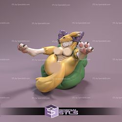 Renamon Naked NSFW 3D Printing Figurine