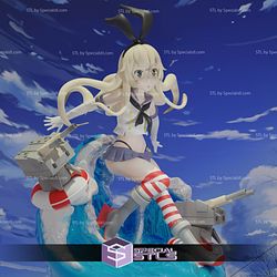 Shimakaze Kancolle in Action 3D Printable
