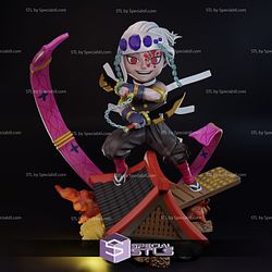 Tengen Uzui Chibi Demon Slayer 3D Model