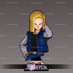 Android 18 Basic Bust 3D Printable