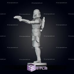 Animated ARC Trooper Pose 3 Ready to 3D Print