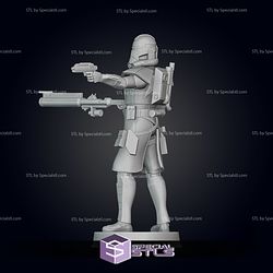 Animated ARC Trooper Pose 4 Ready to 3D Print