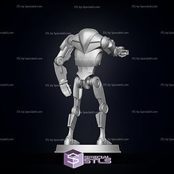 B2 Super Battle Droid Standing Ready to 3D Print