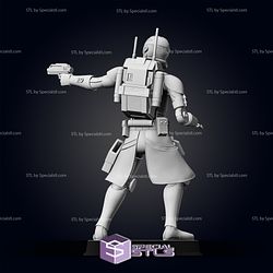 Bad Batch Echo in Battle Pose 1 Ready to 3D Print