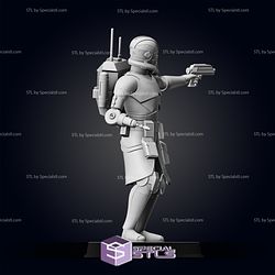 Bad Batch Echo in Battle Pose 1 Ready to 3D Print