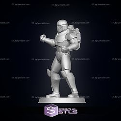 Bad Batch Wrecker Starwars Pose 2 Ready to 3D Print