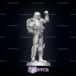 Bad Batch Wrecker Starwars Pose 3 Ready to 3D Print