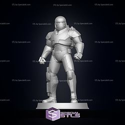 Bad Batch Wrecker Starwars Pose 6 Ready to 3D Print