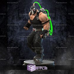 Bane Standing on Basic Base Ready to 3D Print