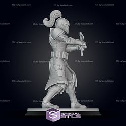 Bartok Medieval Captain Rex Pose 2 Ready to 3D Print