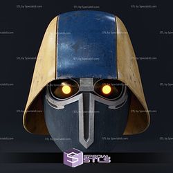 Cosplay STL Files Coruscant Security Force Helmet