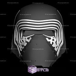 Cosplay STL Files Kylo Ren Helmet Damage