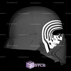 Cosplay STL Files Kylo Ren Helmet Damage