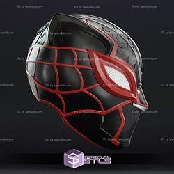 Cosplay STL Files Miles Black Panther Helmet 3D Print