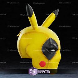 Cosplay STL Files Pika Pool Mask