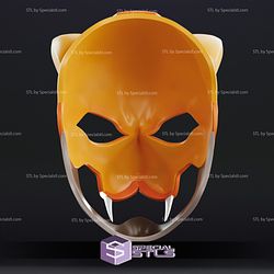 Cosplay STL Files Sengoku Yellow Ranger Mask 3D Print