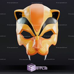 Cosplay STL Files Sengoku Yellow Ranger Mask 3D Print
