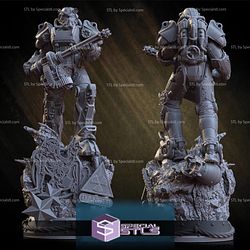 Fallout T60 Standing V2 3D Printing Figurine