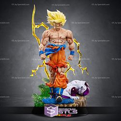 Goku Defeat Frieza Battle Dragonball Ready to 3D Print