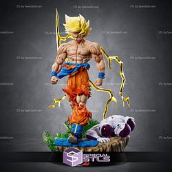 Goku Defeat Frieza Battle Dragonball Ready to 3D Print