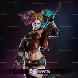 Harley and her Hyenas V2 3D Printing Figurine