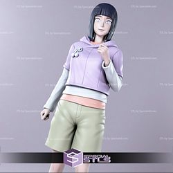 Hinata Hyuuga Basic Pose Standing 3D Printing Figurine Naruto