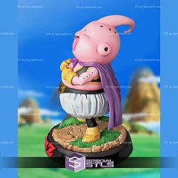 Majin Buu Chibi Smiling 3D Printing Figurine