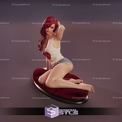 Mary Jane Sexy Sitting on Pillow 3D Printing Figurine