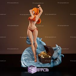 Nami Treasure Bikini and Nude 3D Printing Figurine